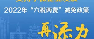 一圖了解：支持小微企業(yè)發(fā)展，2022年“六稅兩費(fèi)”減免政策再添力