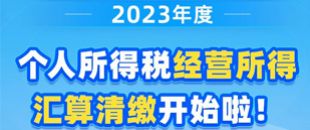 圖說| 2023年度個(gè)人所得稅經(jīng)營所得匯算清繳開始啦！